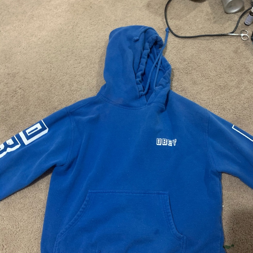 Obey cropped hoodie